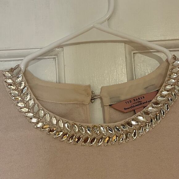 Ted Baker Women's Jewelled Collar - Blush Pink - Size 3 UK - Picture 6 of 10